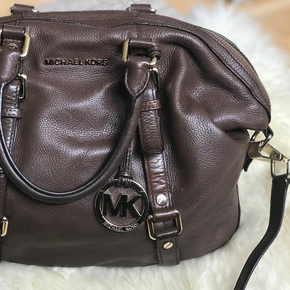 Michael Kors Satchel in Chocolate Brown